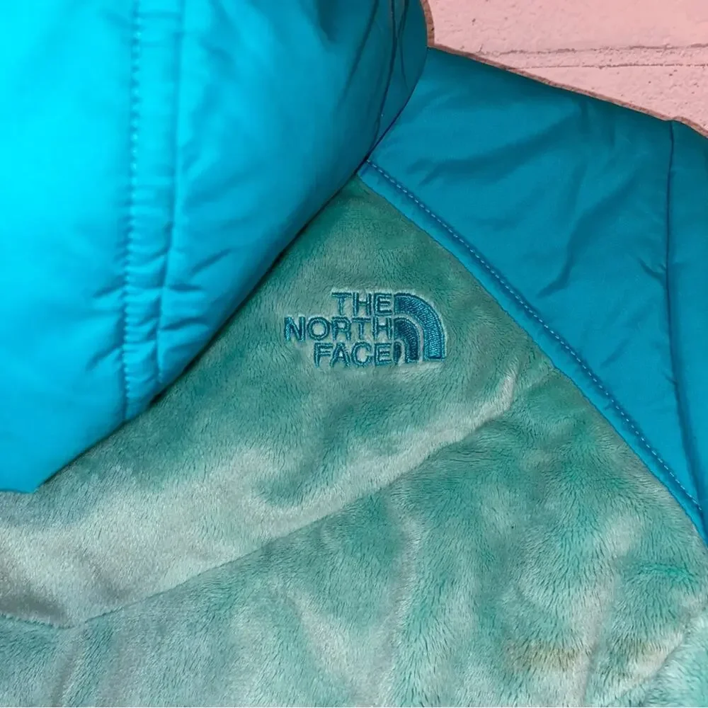 THE NORTH FACE $120 Reversible Perseus Jacket Girls 14-16 Blue / Green EUC